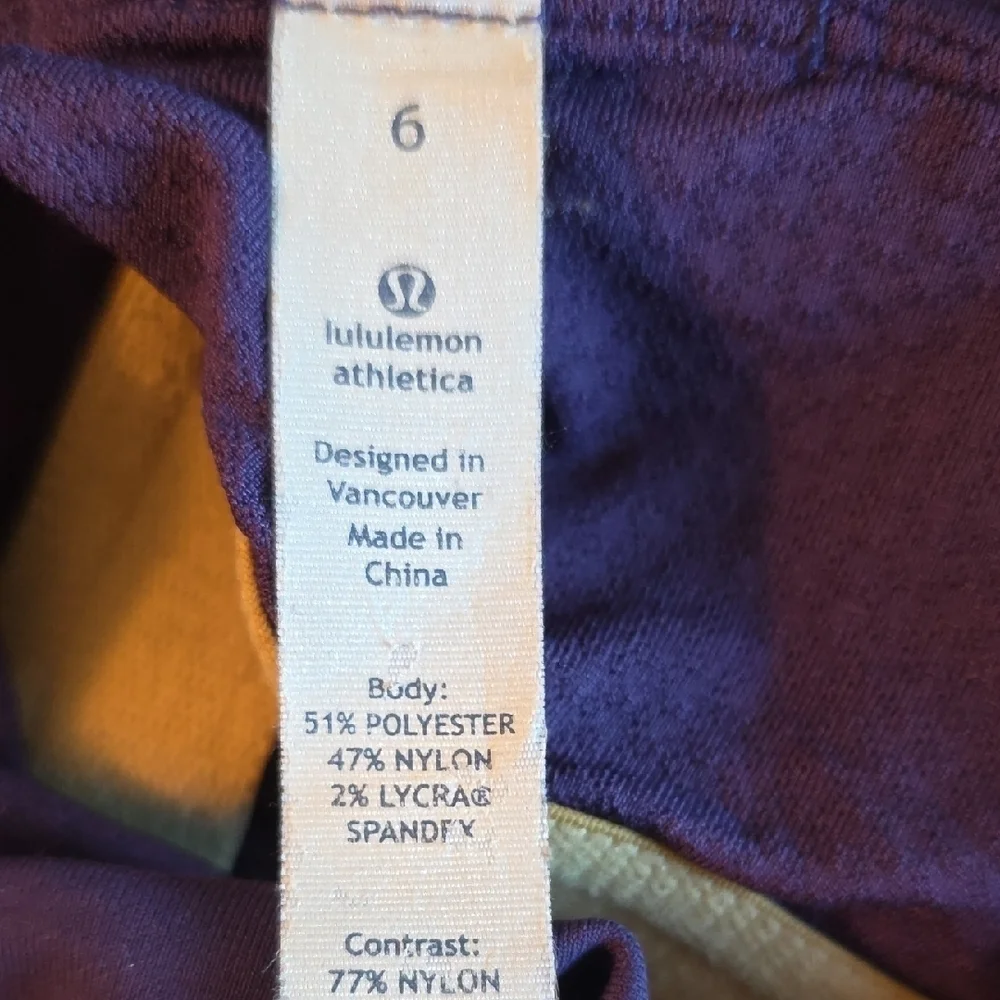 Lululemon Athletica Purple Tank Top